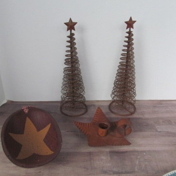Primitive Star Primitive Candlestick Holder Chamber Candlestick Holder Rustic - Picture 3 of 3